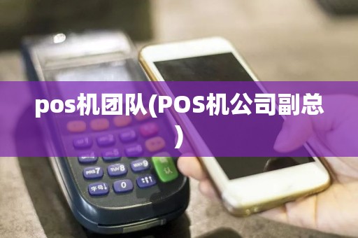 pos机团队(POS机公司副总)  第1张