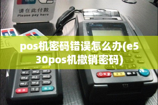 pos机密码错误怎么办(e530pos机撤销密码)