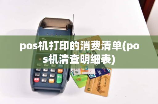 pos机打印的消费清单(pos机清查明细表)