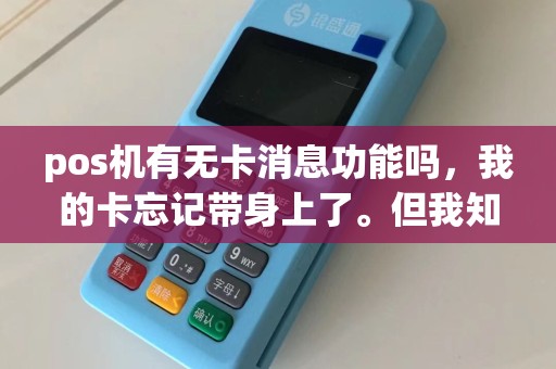 pos机有无卡消息功能吗，我的卡忘记带身上了。但我知道卡号和消费密码。可以在pos机上刷卡消费吗