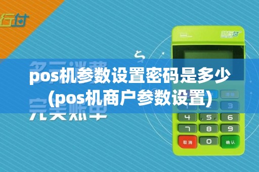 pos机参数设置密码是多少(pos机商户参数设置)
