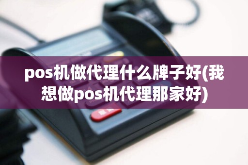 pos机做代理什么牌子好(我想做pos机代理那家好)