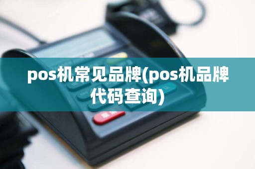 pos机常见品牌(pos机品牌代码查询)
