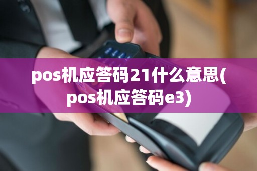 pos机应答码21什么意思(pos机应答码e3)