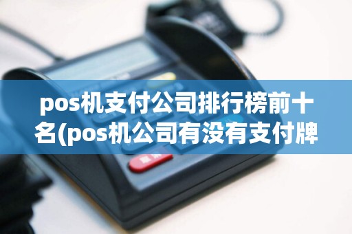 pos机支付公司排行榜前十名(pos机公司有没有支付牌照)