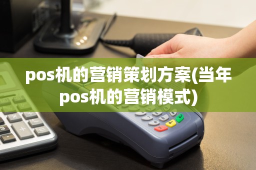 pos机的营销策划方案(当年pos机的营销模式)  第1张