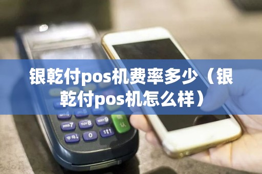 银乾付pos机费率多少（银乾付pos机怎么样）  第1张
