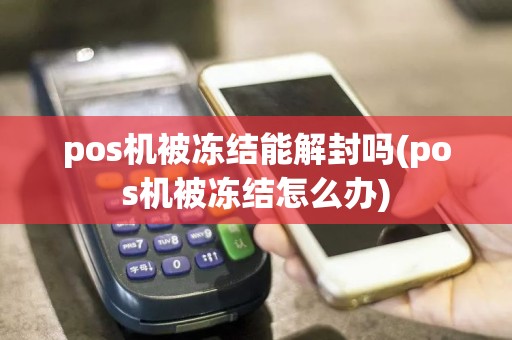 pos机被冻结能解封吗(pos机被冻结怎么办)
