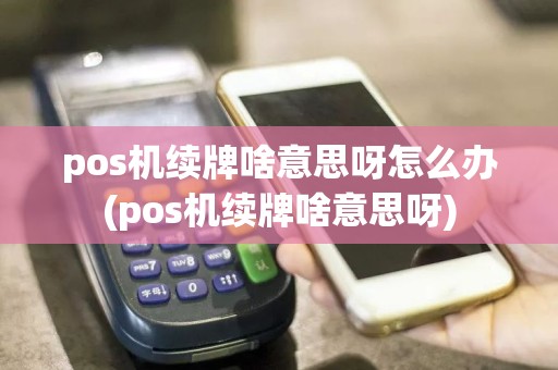 pos机续牌啥意思呀怎么办(pos机续牌啥意思呀)