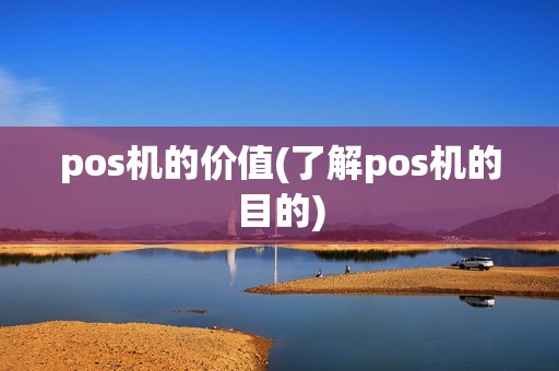pos机的价值(了解pos机的目的)