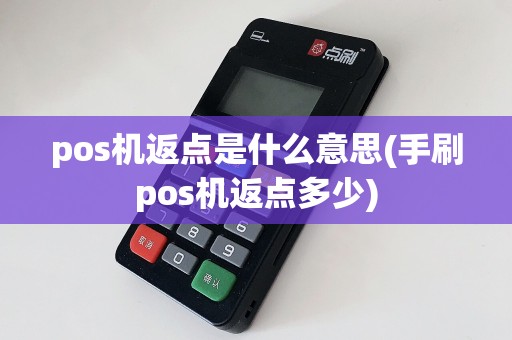 pos机返点是什么意思(手刷pos机返点多少)