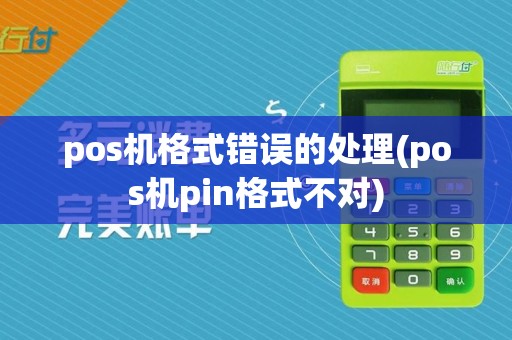 pos机格式错误的处理(pos机pin格式不对)