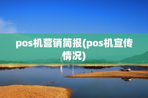 pos机营销简报(pos机宣传情况)