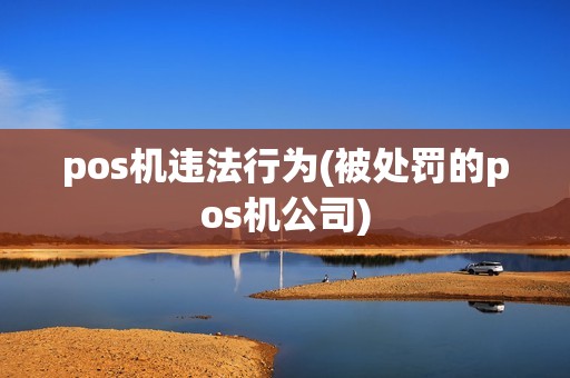 pos机违法行为(被处罚的pos机公司)