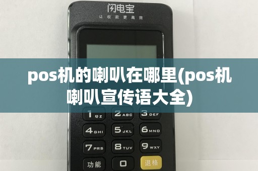 pos机的喇叭在哪里(pos机喇叭宣传语大全)