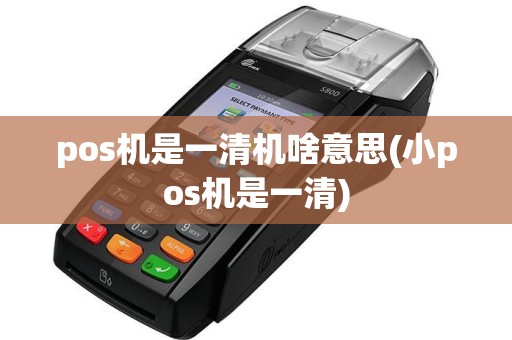 pos机是一清机啥意思(小pos机是一清)