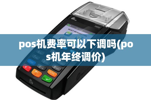 pos机费率可以下调吗(pos机年终调价)