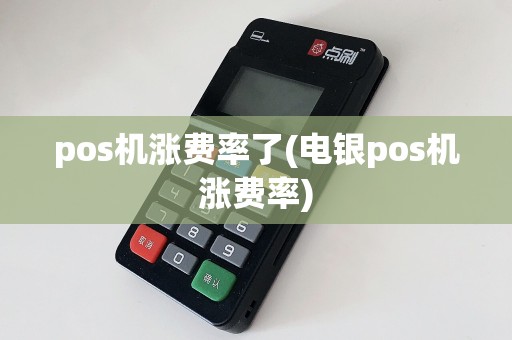 pos机涨费率了(电银pos机涨费率)