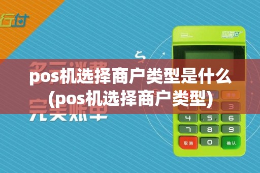 pos机选择商户类型是什么(pos机选择商户类型)