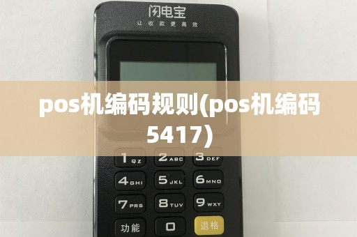 pos机编码规则(pos机编码5417)