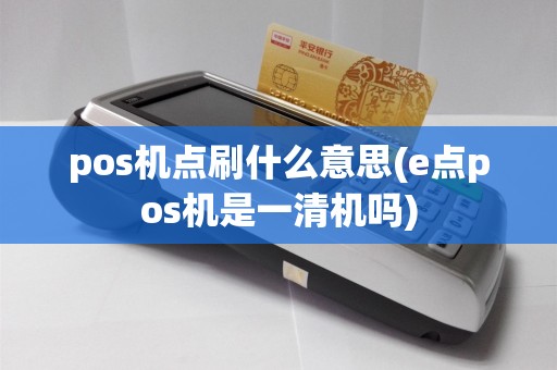 pos机点刷什么意思(e点pos机是一清机吗)