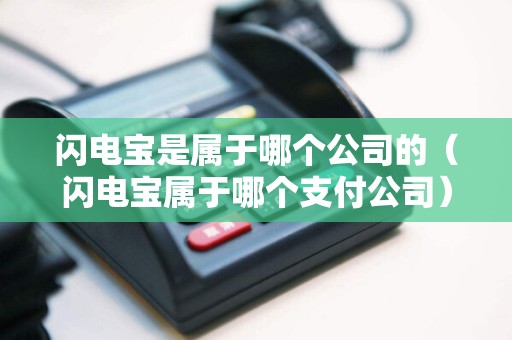 闪电宝是属于哪个公司的（闪电宝属于哪个支付公司）