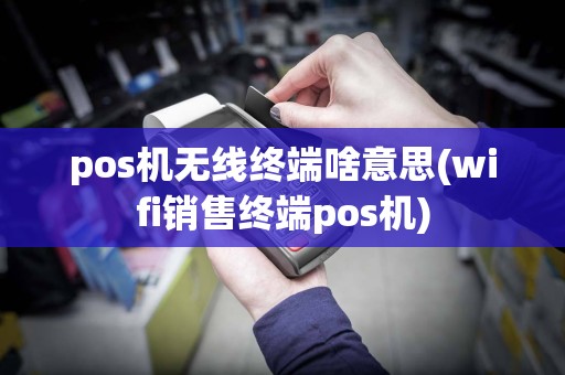 pos机无线终端啥意思(wifi销售终端pos机)