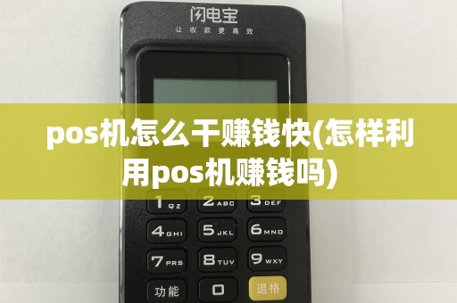 pos机怎么干赚钱快(怎样利用pos机赚钱吗)