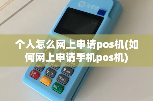 个人怎么网上申请pos机(如何网上申请手机pos机)  第1张