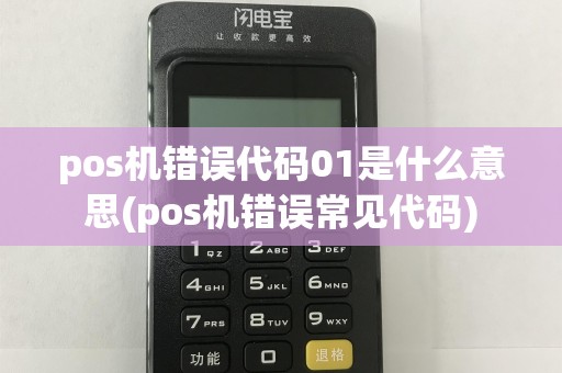 pos机错误代码01是什么意思(pos机错误常见代码)