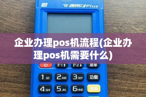 企业办理pos机流程(企业办理pos机需要什么)