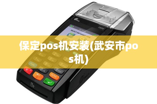 保定pos机安装(武安市pos机)