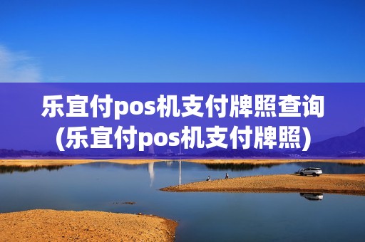 乐宜付pos机支付牌照查询(乐宜付pos机支付牌照)