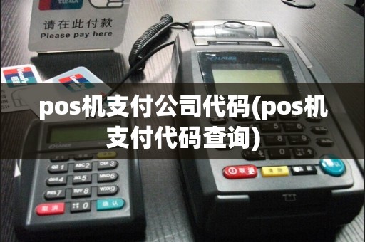 pos机支付公司代码(pos机支付代码查询)