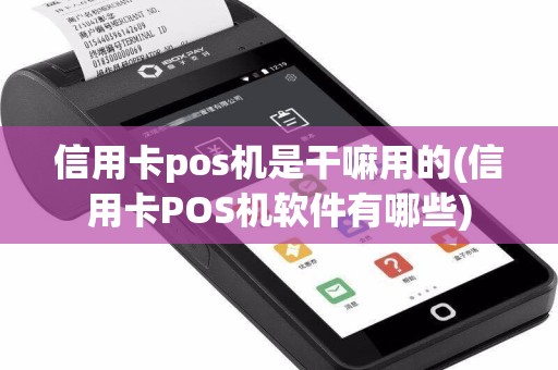 信用卡pos机是干嘛用的(信用卡POS机软件有哪些)