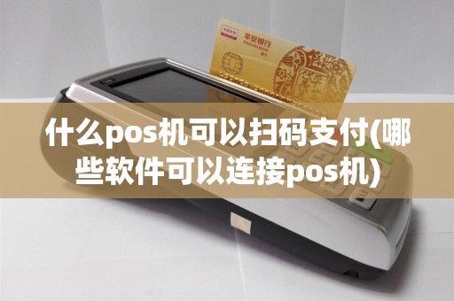 什么pos机可以扫码支付(哪些软件可以连接pos机)