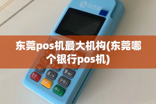 东莞pos机最大机构(东莞哪个银行pos机)