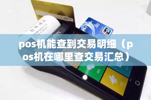 pos机能查到交易明细（pos机在哪里查交易汇总）