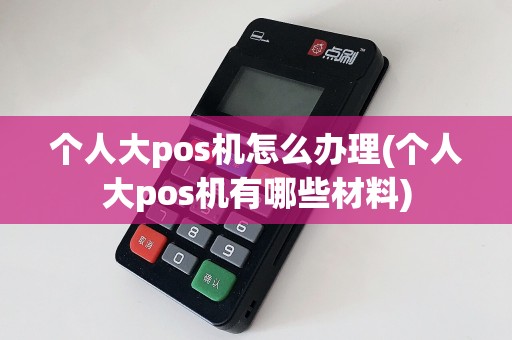 个人大pos机怎么办理(个人大pos机有哪些材料)  第1张