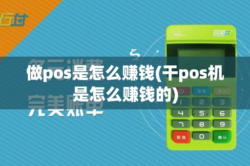 做pos是怎么赚钱(干pos机是怎么赚钱的)