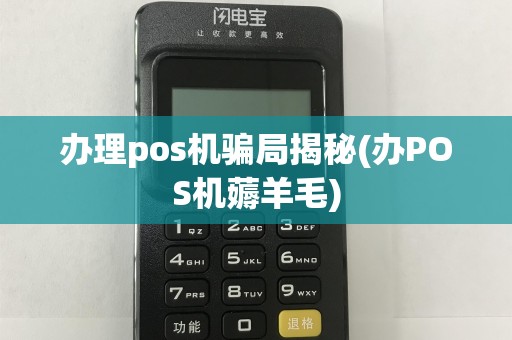 办理pos机骗局揭秘(办POS机薅羊毛)
