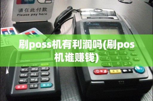 刷poss机有利润吗(刷pos机谁赚钱)  第1张