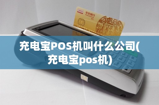 充电宝POS机叫什么公司(充电宝pos机)  第1张